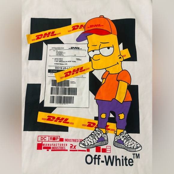 Off-White | Shirts | Nwt Authentic Offwhite The Simpsons Dhl Off-White | Shirts | Nwt Authentic Offwhite The Simpsons Dhl